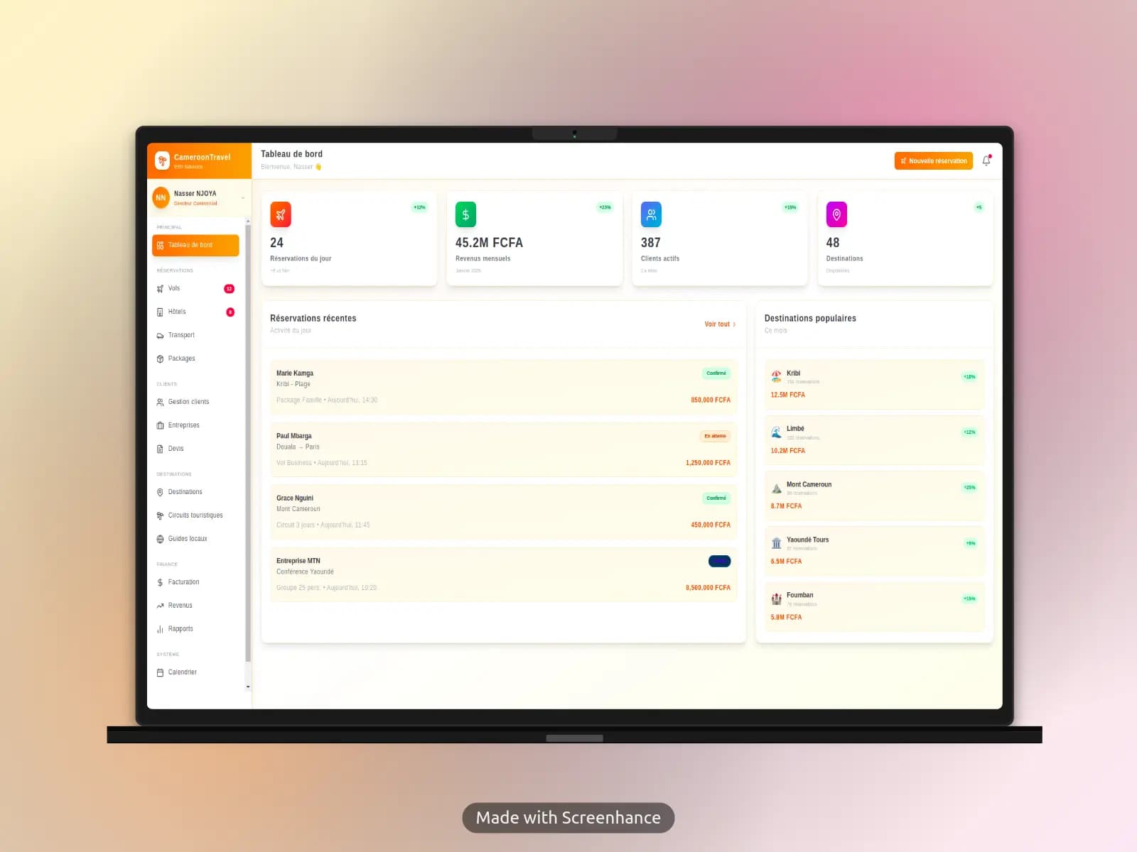 Image de TravelCameroun : ERP Agence de Voyage Cameroun